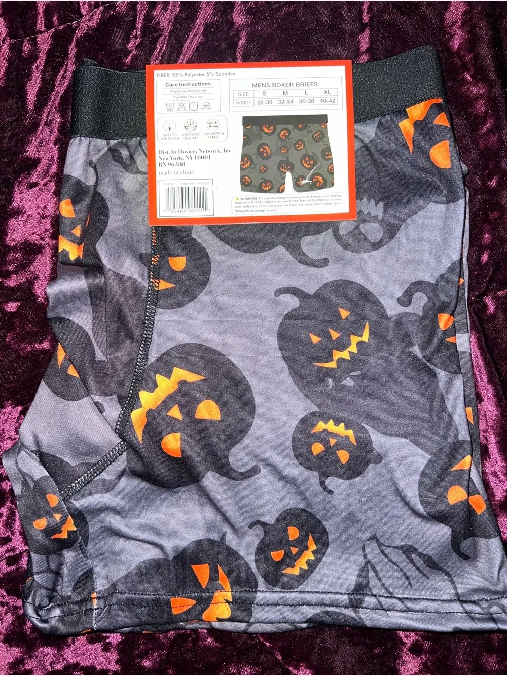 NWT Men's Halloween Boxer Briefs XL